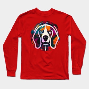 Beagle Dog Graphic Design Long Sleeve T-Shirt